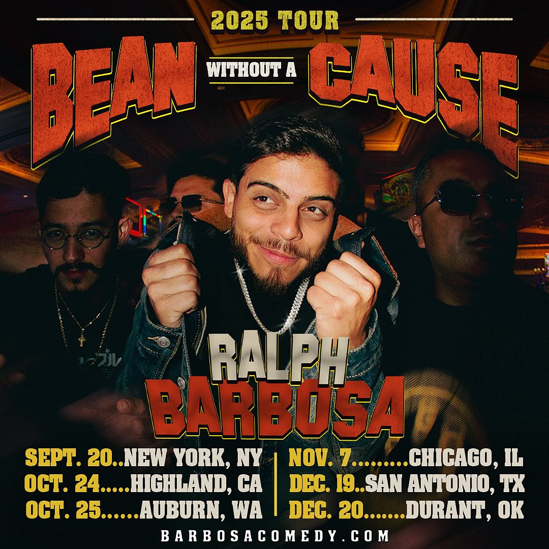 Ralph Barbosa Bean Without A Cause Tour Poster 2025